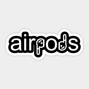 Airpods Wordmark Sticker